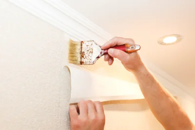 Pose de papier peint à Monthoiron — revêtements muraux et toiles de verre
